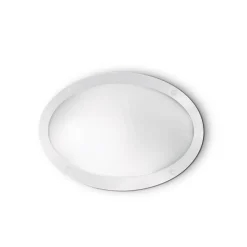 Applique Da Esterno-Ideal Lux Medea-1 ap1 applique da esterno in resina ovale bianco ip66