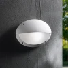 Applique Da Esterno-Ideal Lux Medea-2 ap1 applique per esterno ip66 bianco ovale