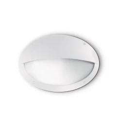 Applique Da Esterno-Ideal Lux Medea-2 ap1 applique per esterno ip66 bianco ovale