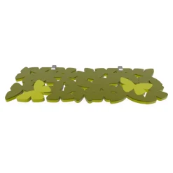 Mobili Ingresso Moderni-Selezionato da Mazzolaluce Mensola consolle moderna da parete farfalle legno colore verde oliva