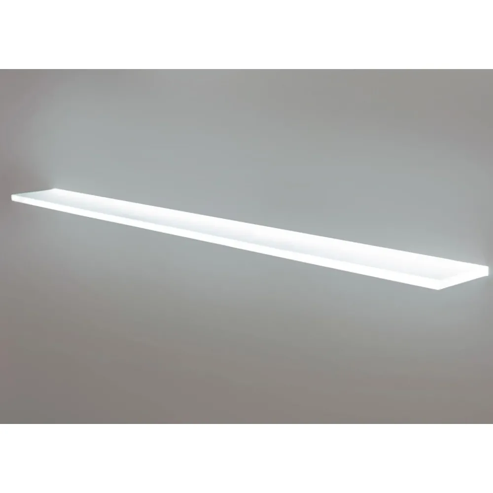Applique Da Parete-Selezionato da Mazzolaluce Mensola luminosa da incasso gesso led 12w 2700k vetro