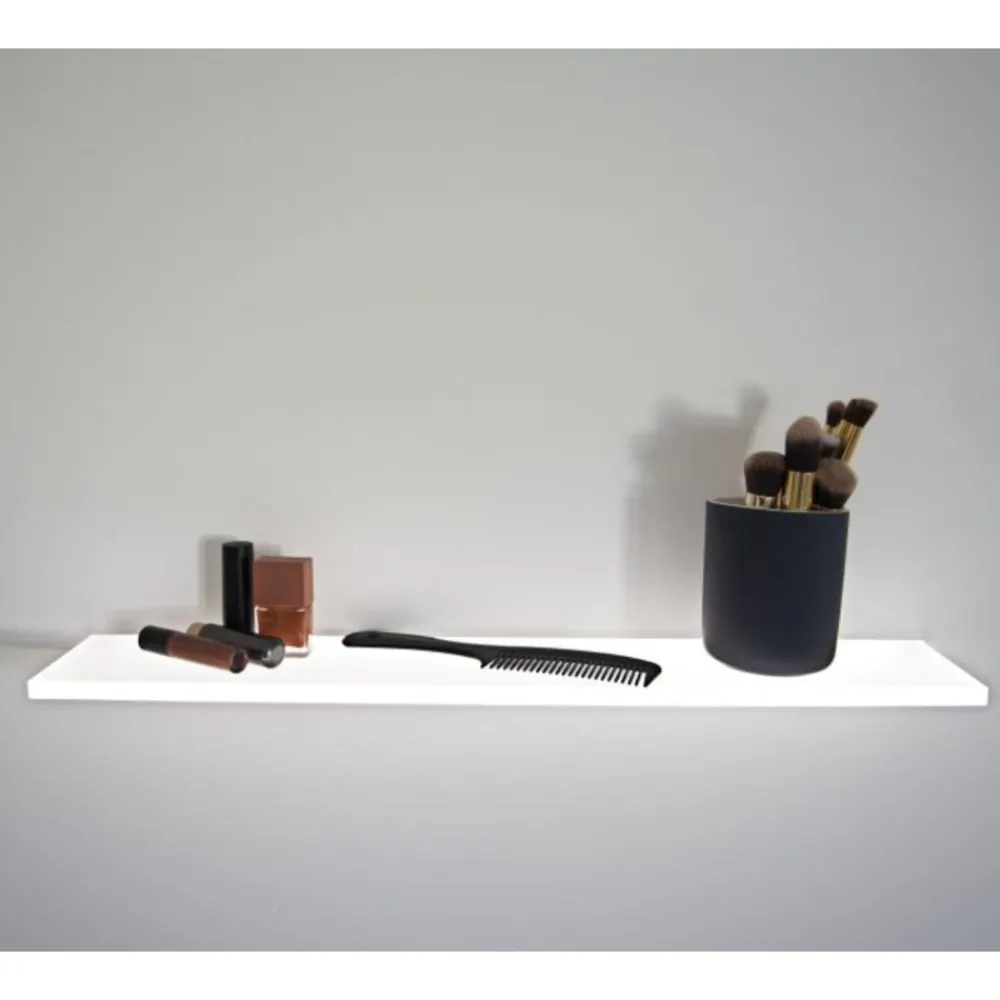 Applique Da Parete-Selezionato da Mazzolaluce Mensola vetro luminosa da incasso a parete gesso led 19w 2700k