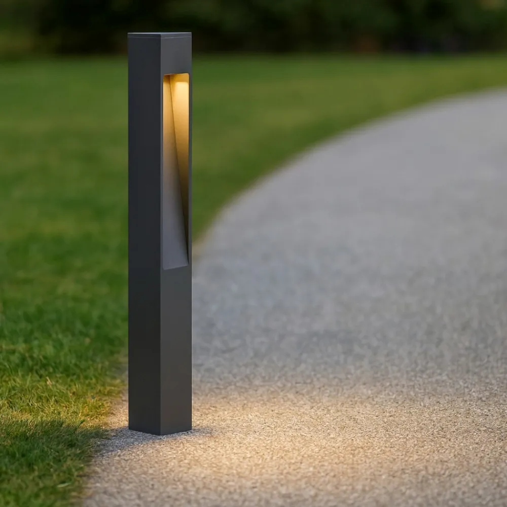 Lampioni Da Giardino-Ideal Lux Mercurio pt1 lampione per giardino ip44 antracite