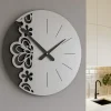 Orologi Da Parete Moderni-Selezionato da Mazzolaluce Merletto orologio da parete moderno colore alluminio