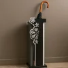 Mobili Ingresso Moderni-Selezionato da Mazzolaluce Merletto portaombrelli moderno legno colore nero