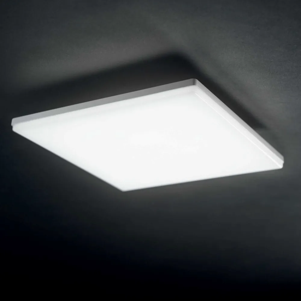 Plafoniere Da Esterno-Ideal Lux Mib pl square 3000k idea lux plafoniera per esterno bianca led 3000k