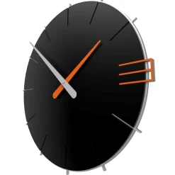 Orologi Da Parete Moderni-Selezionato da Mazzolaluce Mike orologio moderno da muro legno nero arancione