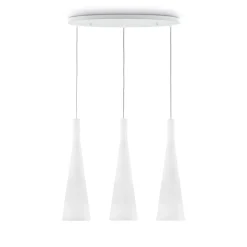 Lampadari Cucina-Ideal Lux Milk sp3 lampadario bianco per isola cucina 3 luci
