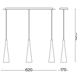 Lampadari Cucina-Ideal Lux Milk sp3 lampadario bianco per isola cucina 3 luci