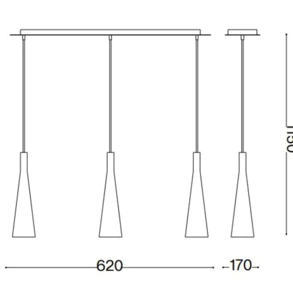 Lampadari Cucina-Ideal Lux Milk sp3 lampadario bianco per isola cucina 3 luci