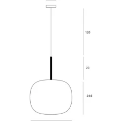 Lampade A Sospensione-Miloox bombo lampada a sospensione moderna nera sfera vetro bianco