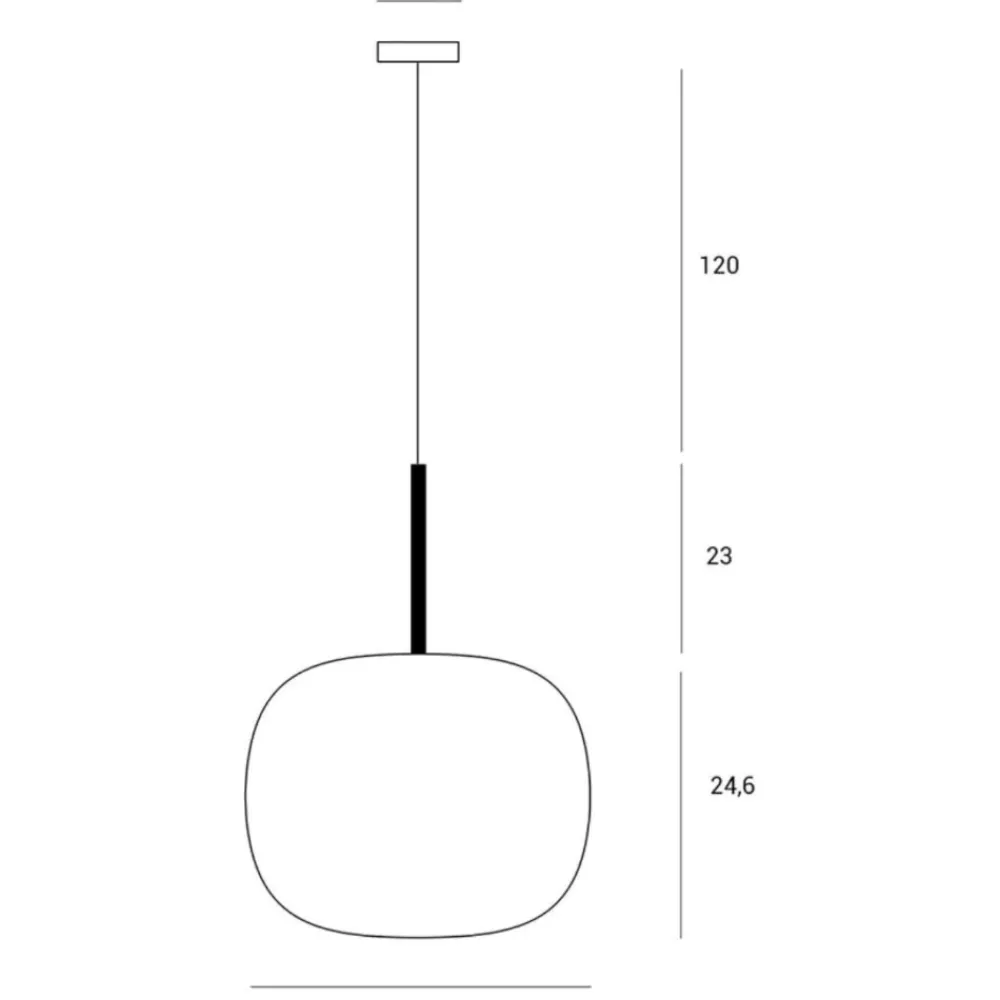 Lampade A Sospensione-Miloox bombo lampada a sospensione moderna nera sfera vetro bianco
