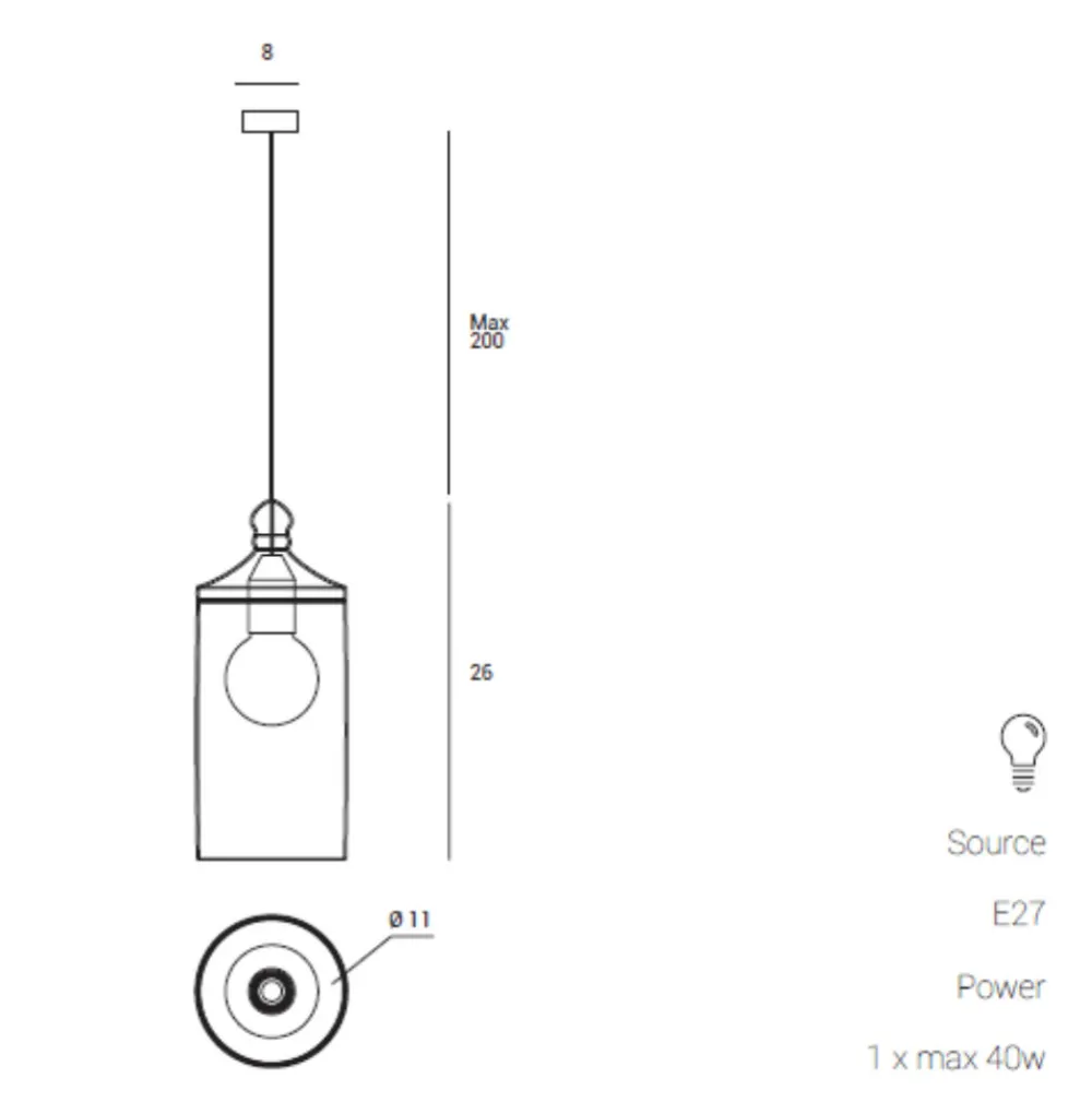 Lampade A Sospensione-Miloox lampada ebe a sospensione oro moderna vetro trasparente