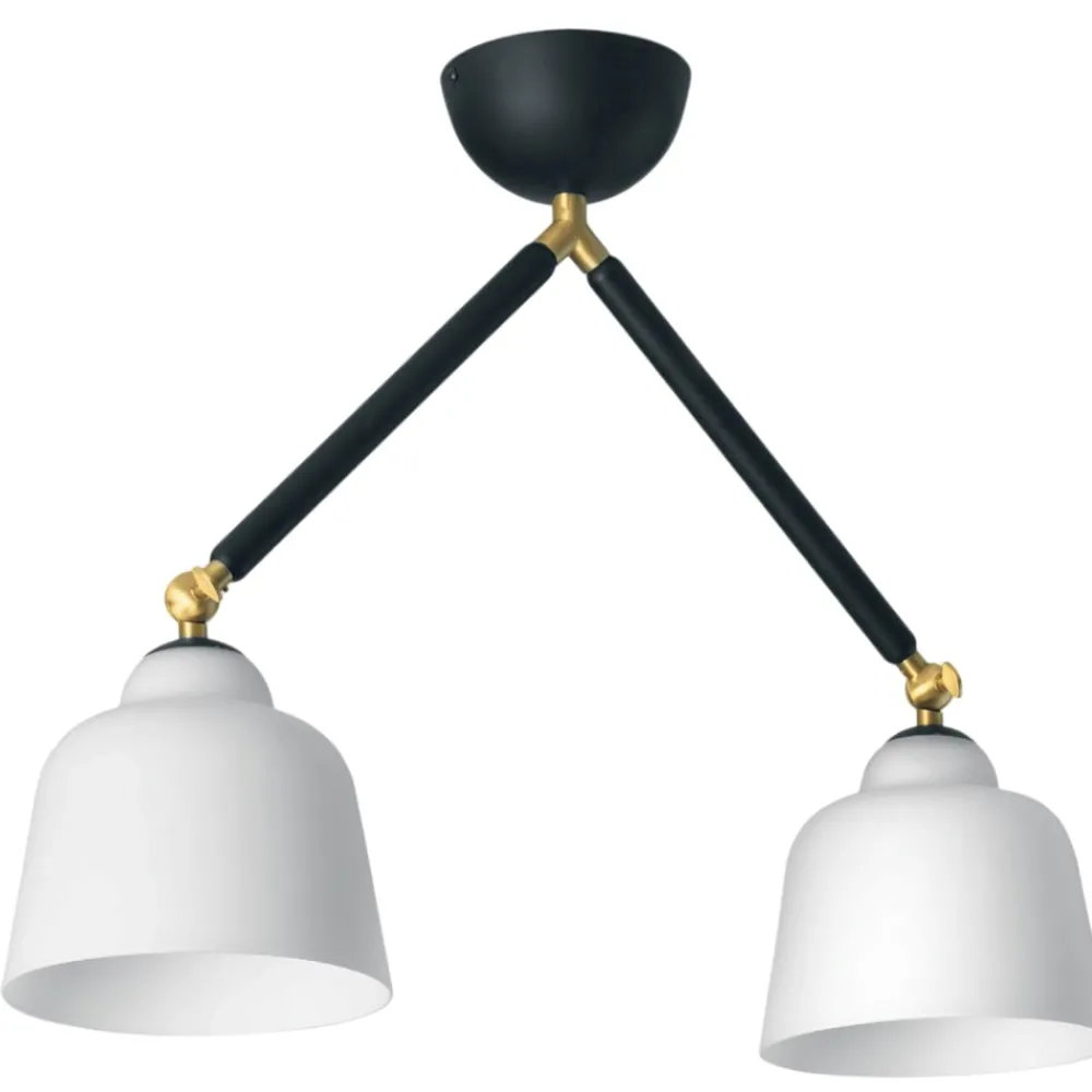 Plafoniere Moderne-Miloox neoretro plafoniera da cucina luci orientabili
