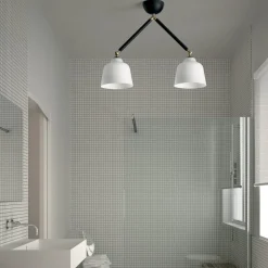Plafoniere Moderne-Miloox neoretro plafoniera da cucina luci orientabili