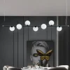 Lampadari Moderni-Miloox pomi sforzin lampadario moderno nero per soggiorno