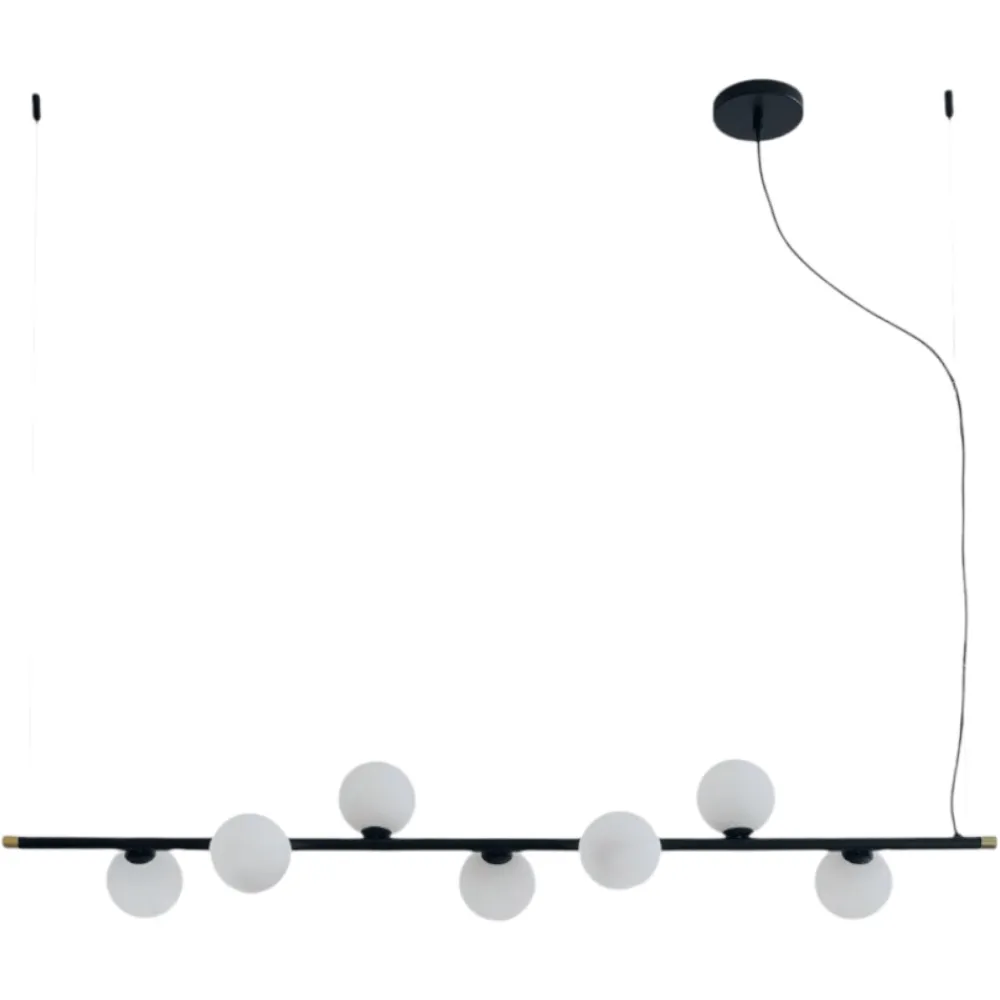 Lampadari Moderni-Miloox pomi sforzin lampadario moderno nero per soggiorno
