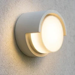 Applique Da Esterno-Selezionato da Mazzolaluce Mini applique per esterno tondo bianco led 2700k 3300k 4000k