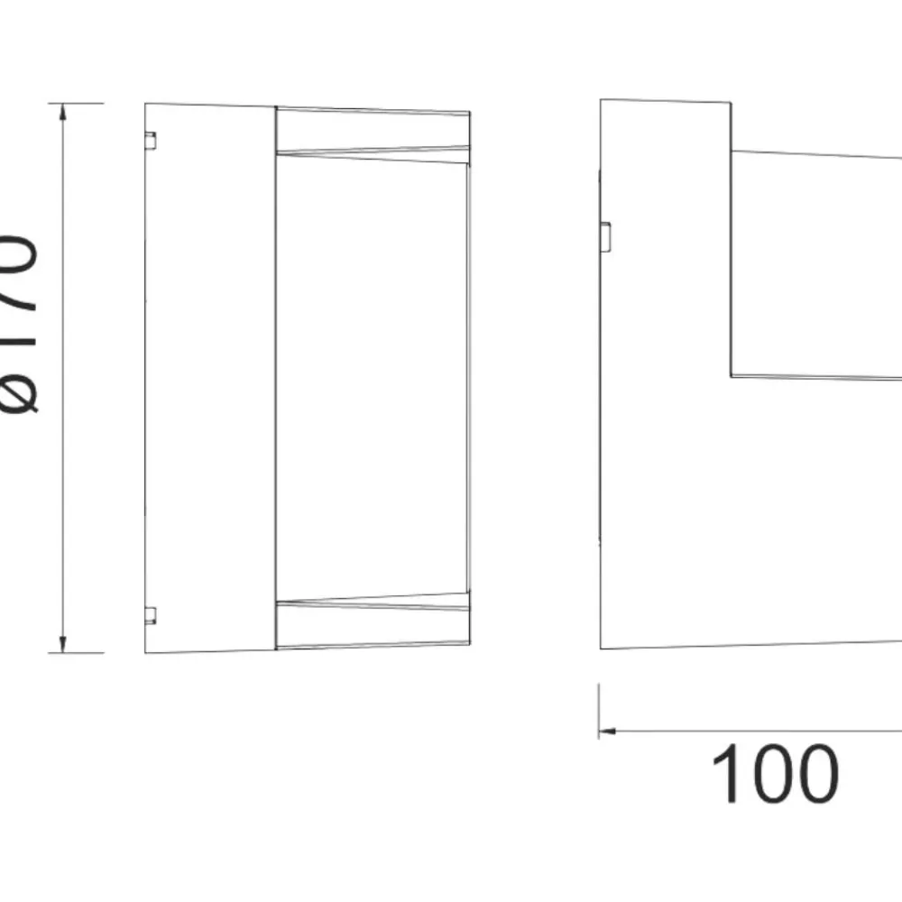 Applique Da Esterno-Selezionato da Mazzolaluce Mini applique per esterno tondo bianco led 2700k 3300k 4000k