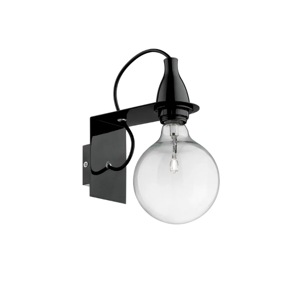 Applique Da Parete-Ideal Lux Minimal ap1 applique da parete 8w 3000k nero