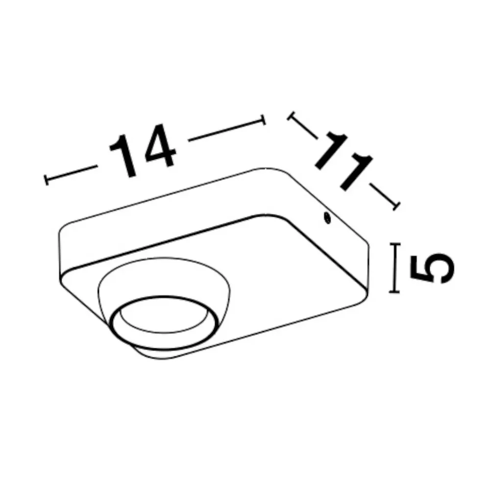 Plafoniere Moderne-Selezionato da Mazzolaluce Mini plafoniera design macchina fotografica nera 9w 3000k