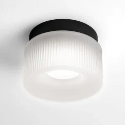 Plafoniere Moderne-Vivida International Mini plafoniera pilastro vivida vetro bianco satinato