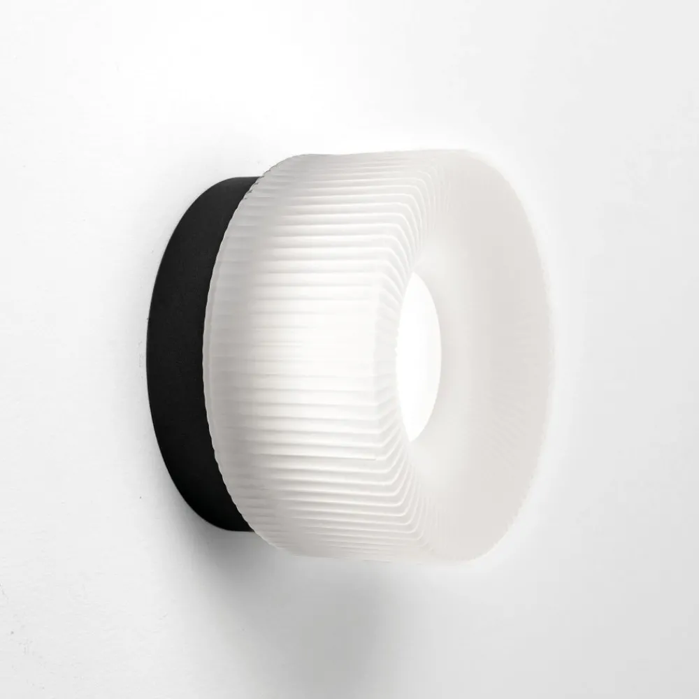 Plafoniere Moderne-Vivida International Mini plafoniera pilastro vivida vetro bianco satinato