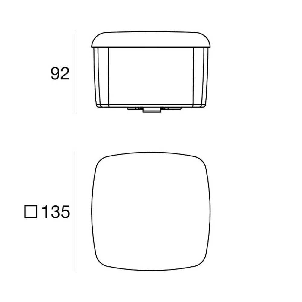 Applique Da Esterno-Linea Light Miniwhite applique per esterno nera led ip65