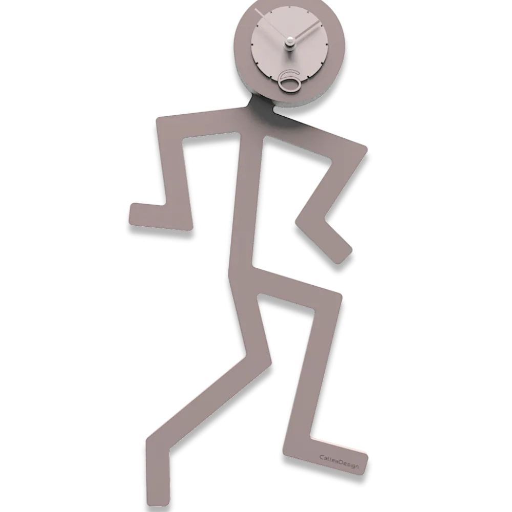 Orologi Da Parete Moderni-Selezionato da Mazzolaluce Mino orologio moderno da parete legno colore grigio prugna