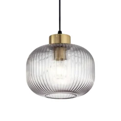 Lampade A Sospensione-Ideal Lux Mint-2 sp1 lampada vetro fume