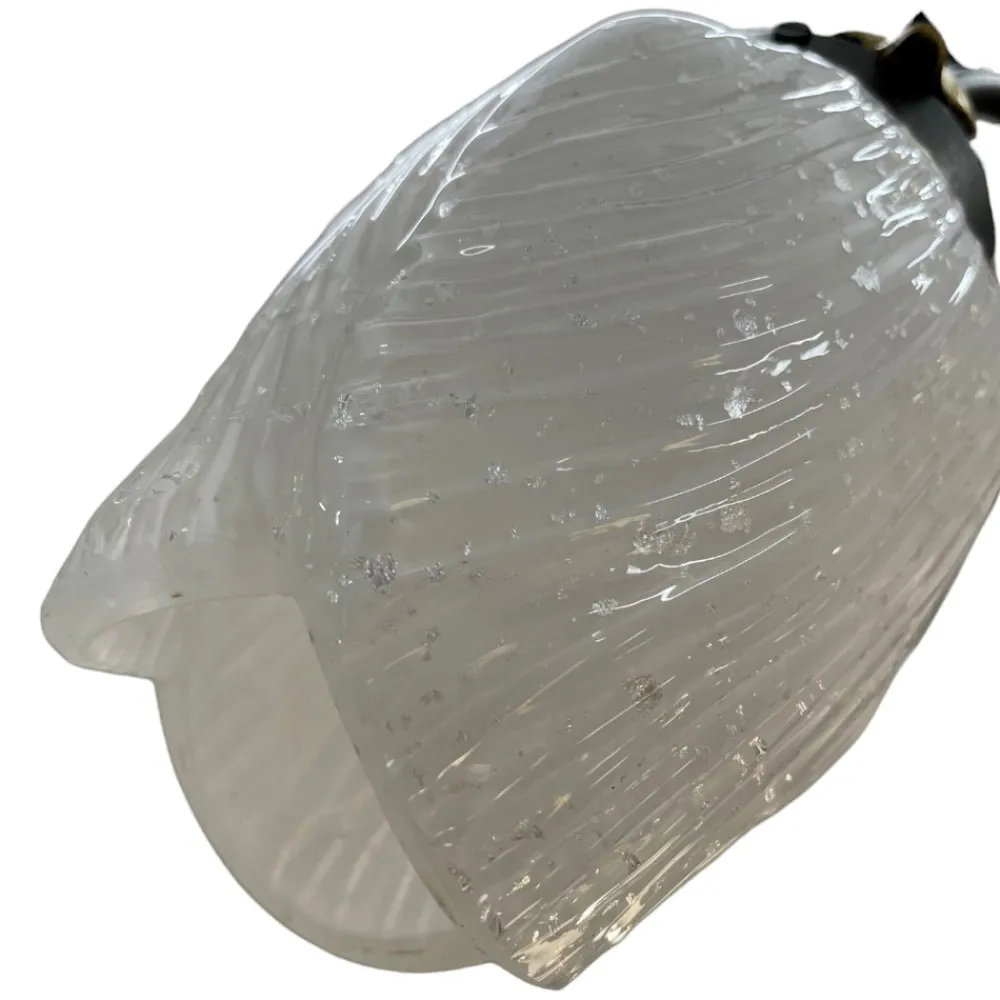 Lampadari Moderni-Selezionato da Mazzolaluce Mm lampadario tulipani ferro battuto con vetri fp per soggiorno
