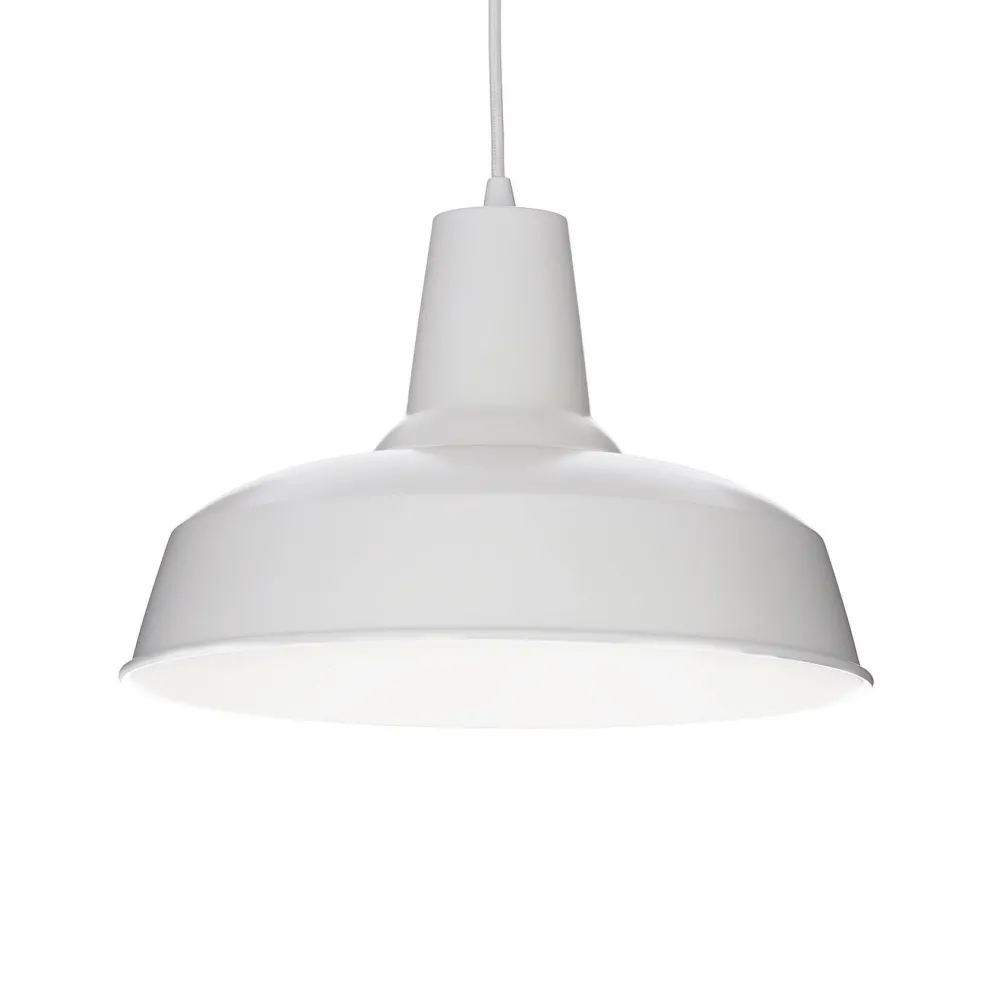 Lampadari Cucina-Ideal Lux Moby sp1 bianco lampadario per cucina bianco