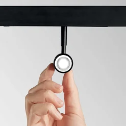 Illuminazione A Binario-Ideal Lux Modulo faretto ego per binario monofase led 8w 2700k nero