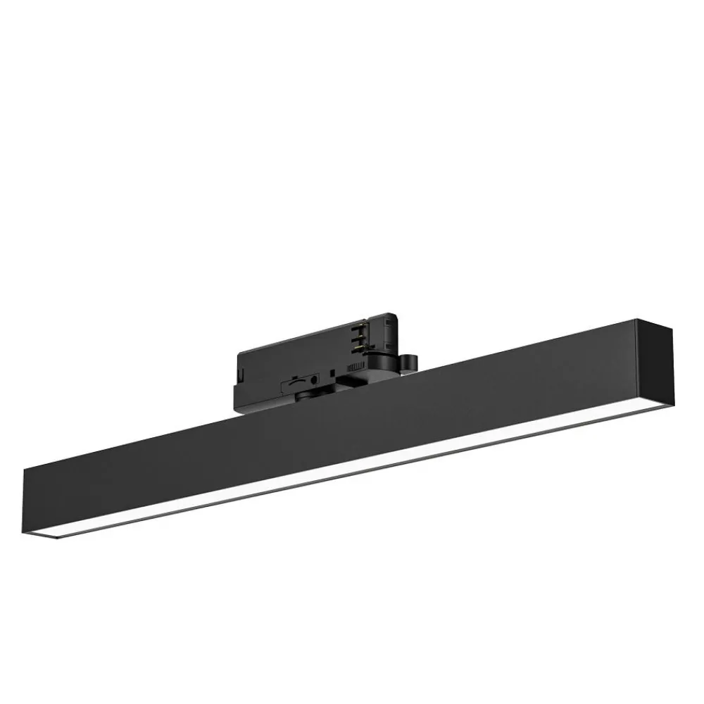 Illuminazione A Binario-Gea Luce Modulo led 28w 4000k orientabile nero per binario trifase gea