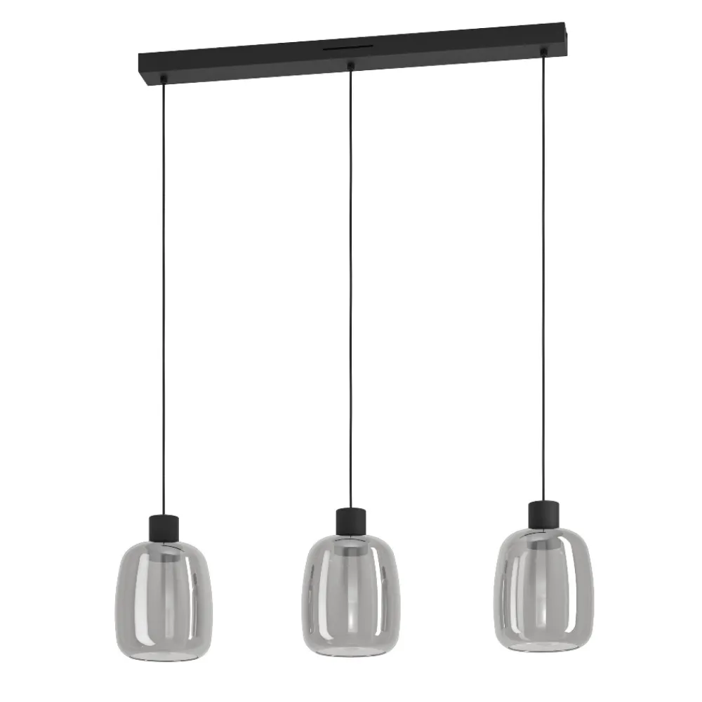 Lampadari Cucina-Eglo Molochio z lampadario da cucina minimal con 3 luci led rgb da 2700k a 6500k