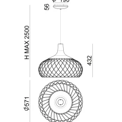 Lampadari Cucina-Stilnovo Mongolfier lampadario da cucina nero led 3000k dimmerabile