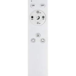 Plafoniere Moderne-Eglo Monirote plafoniera led 37w 3000k a 6500k nickel moderna dimmerabile