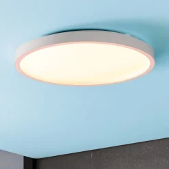 Plafoniere Moderne-Eglo Montemorelos z plafoniera bianca moderna smart led rgb 2700k a 6500k