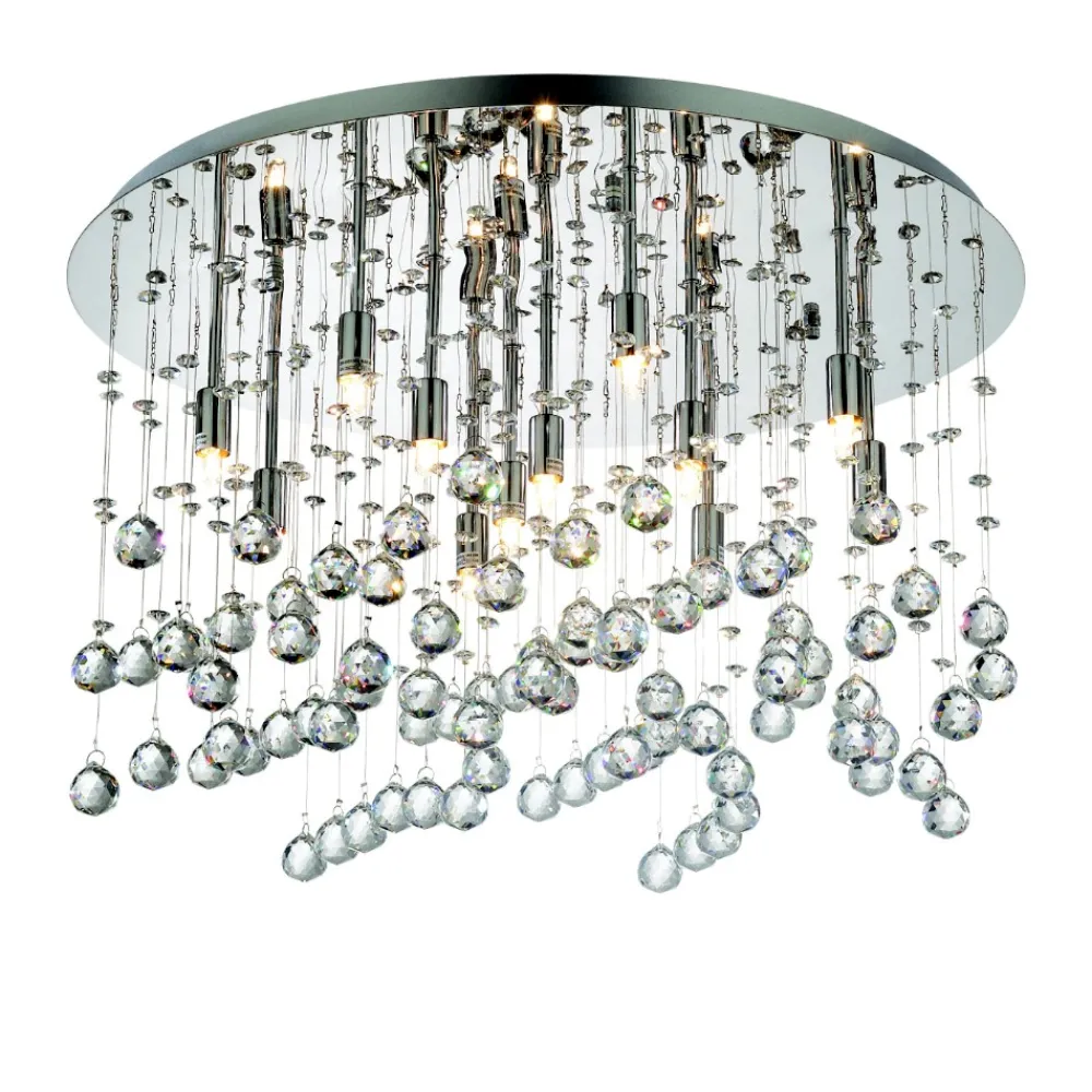 Plafoniere Moderne-Ideal Lux Moonlight pl12 plafoniera per camera da letto pendenti di cristallo 60cm