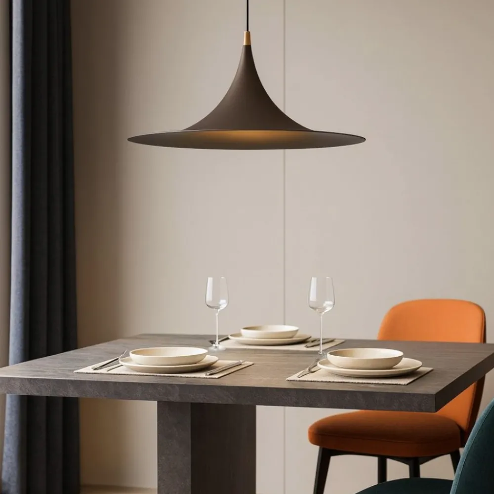 Lampadari Moderni-Linea Light Morgana lampadario tavolo da pranzo marrone e27
