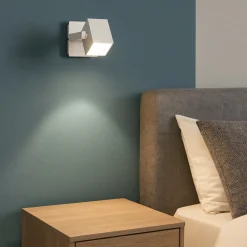 Applique Camera Da Letto-Ideal Lux Mouse ap1 applique da comodino per camera da letto luce orientabile bianco
