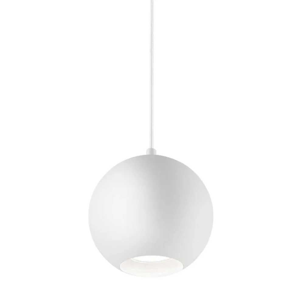 Lampade A Sospensione-Ideal Lux Mr jack sp1 big lampada a sospensione sfera bianca