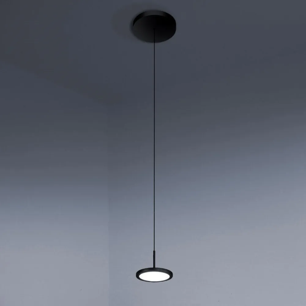 Lampade A Sospensione-Vivida International Mystery vivida lampada a sospensione nera led 15w cct