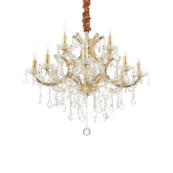 Lampadari Moderni-Ideal Lux Napoleon sp12 dorato lampadario 12 luci