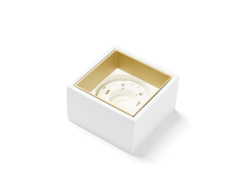 Plafoniere Moderne-Sforzin Illuminazione Nasso sforzin plafoniera per cucina bianca quadrata