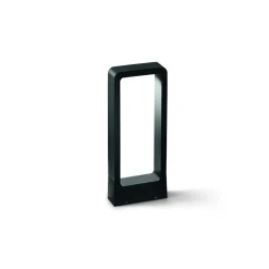 Lampioni Da Giardino-Ondaluce Nature lampione basso h40 cm da esterno giardino nero 4000k ip65