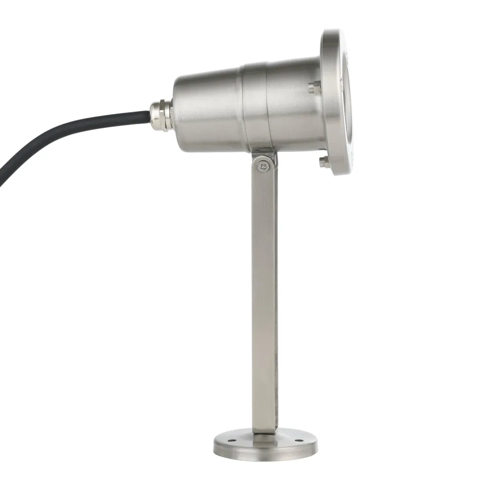 Faretti Da Esterno-Eglo Nema faretto a picchetto grigio per giardino orientabile