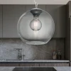 Lampadari Cucina-Ideal Lux Nemo sp1 d20 fume lampadario boccia sfera vetro
