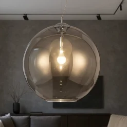 Lampadari Moderni-Ideal Lux Nemo sp1 d50 lampadario design moderno sfera di vetro