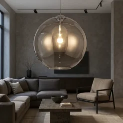 Lampadari Moderni-Ideal Lux Nemo sp1 d50 lampadario design moderno sfera di vetro
